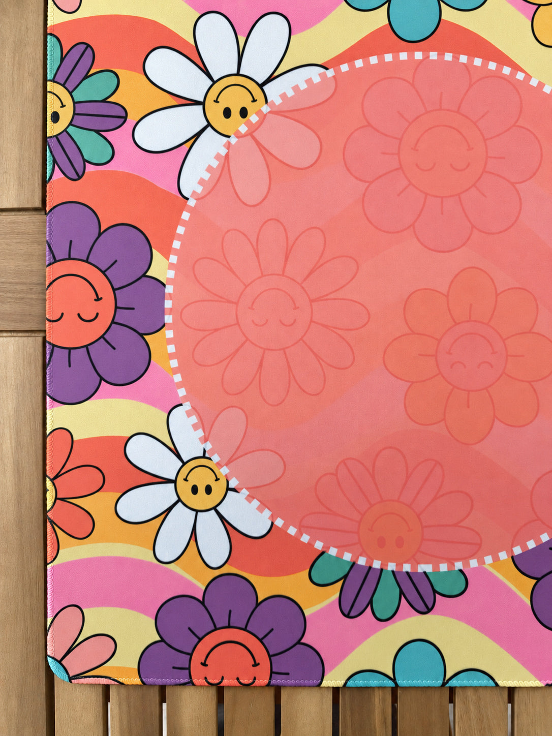 Mahjong by SI™ Groovy Kind of Bloom Mahjong Mat