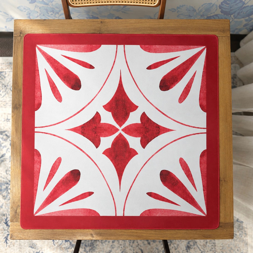 Mahjong by SI™ Point Taken Red Mahjong Mat