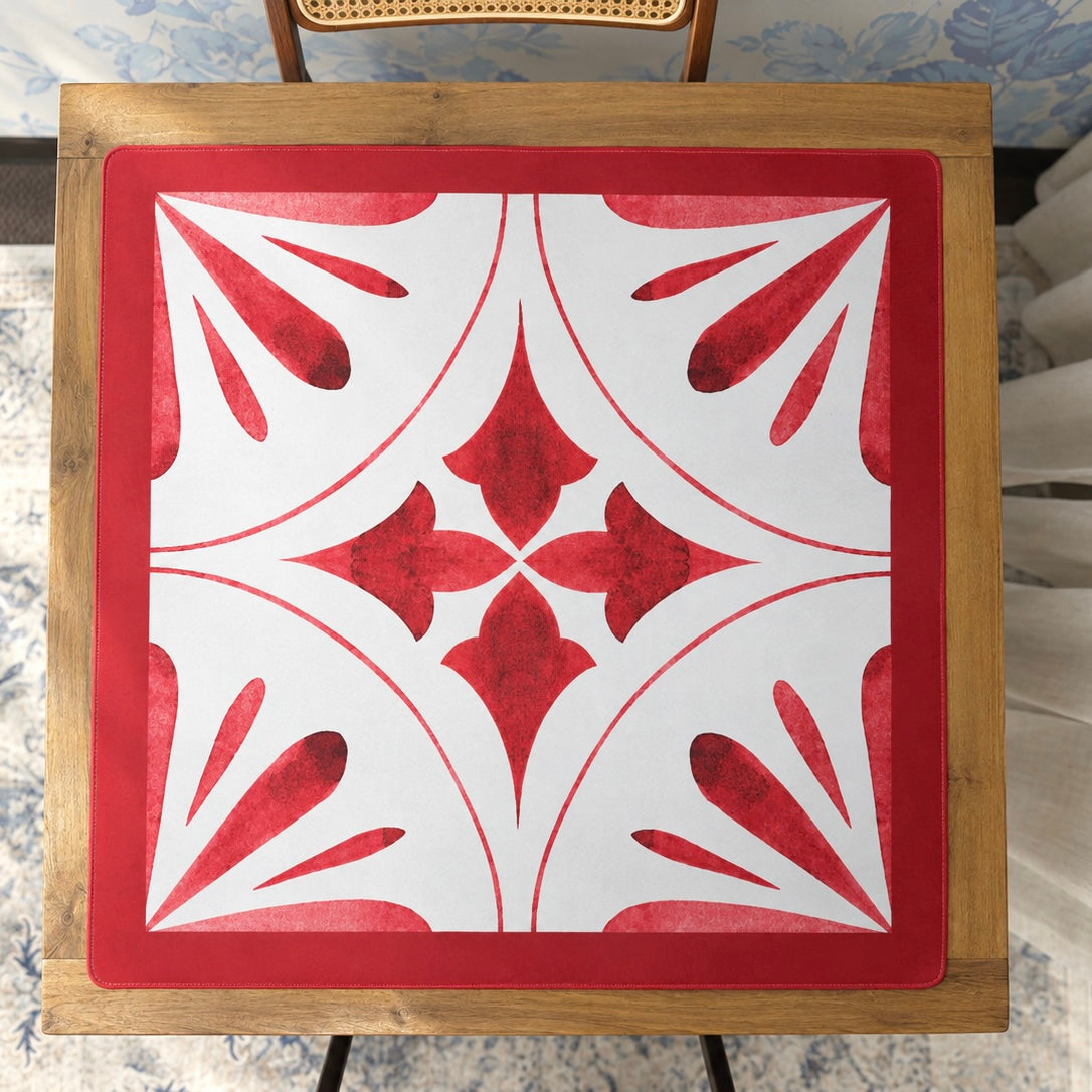 Mahjong by SI™ Point Taken Red Mahjong Mat