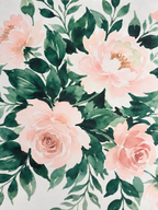 Mahjong by SI™ Peony Rose Garden Mahjong Mat