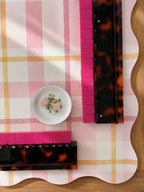 Blush Tartan Elegance