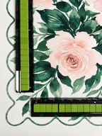 Mahjong by SI™ Peony Rose Garden Mahjong Mat
