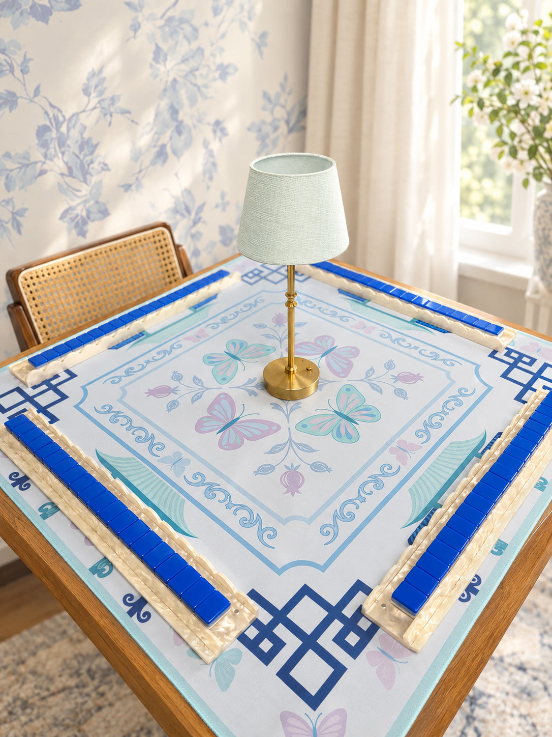 Mahjong by SI™ Enchanted Butterfly Mahjong Mat