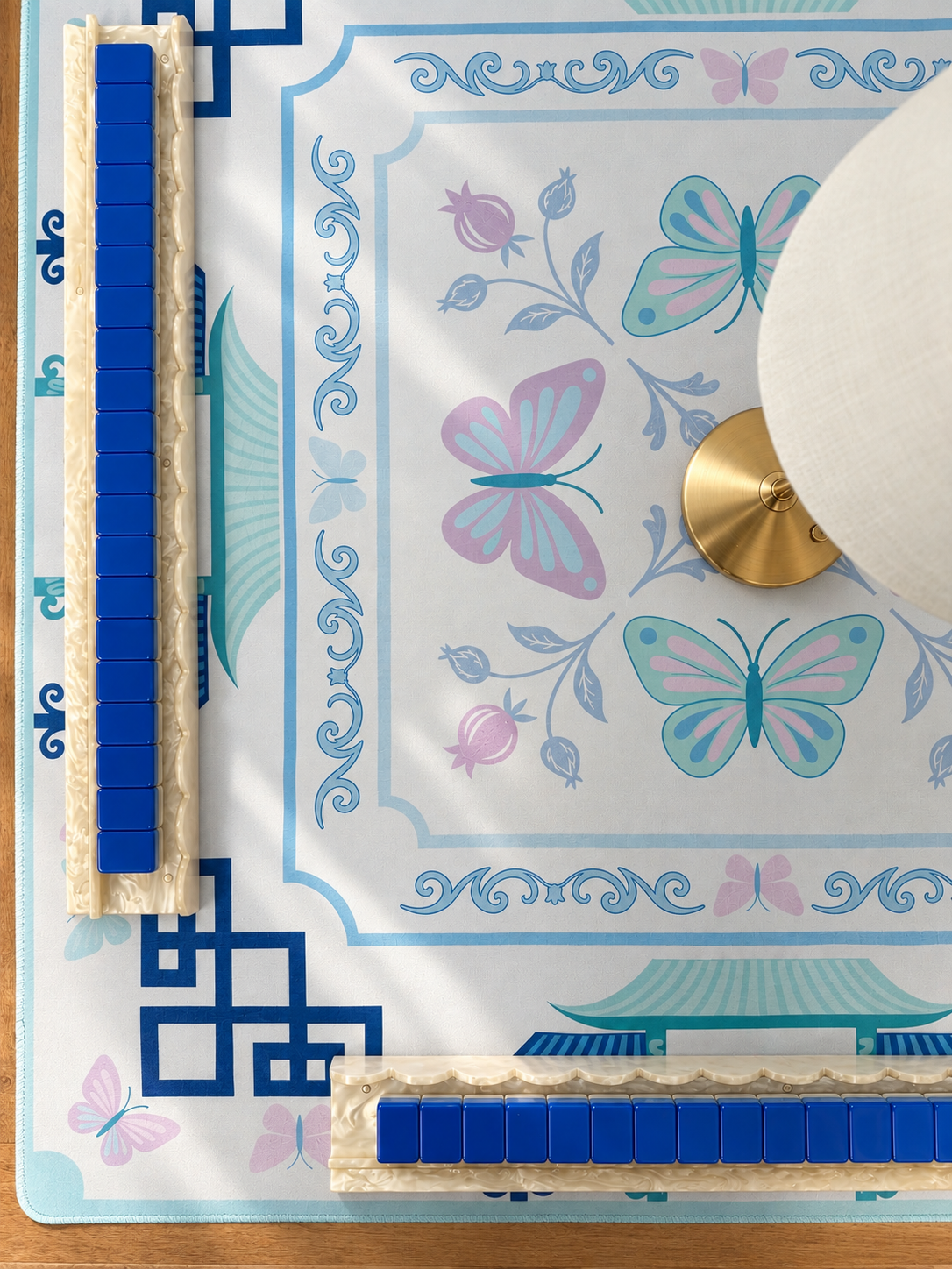 Mahjong by SI™ Enchanted Butterfly Mahjong Mat