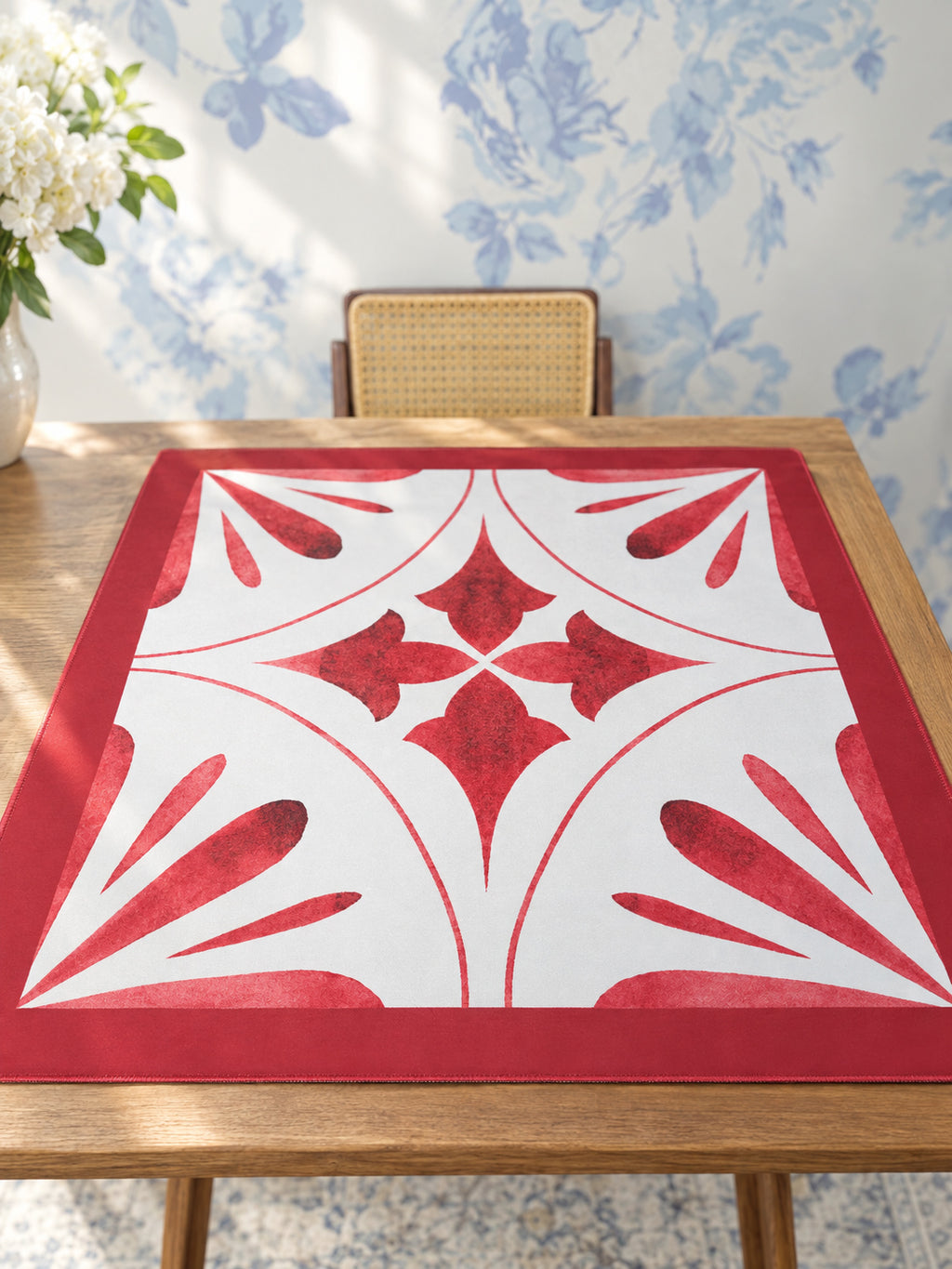 Mahjong by SI™ Point Taken Red Mahjong Mat