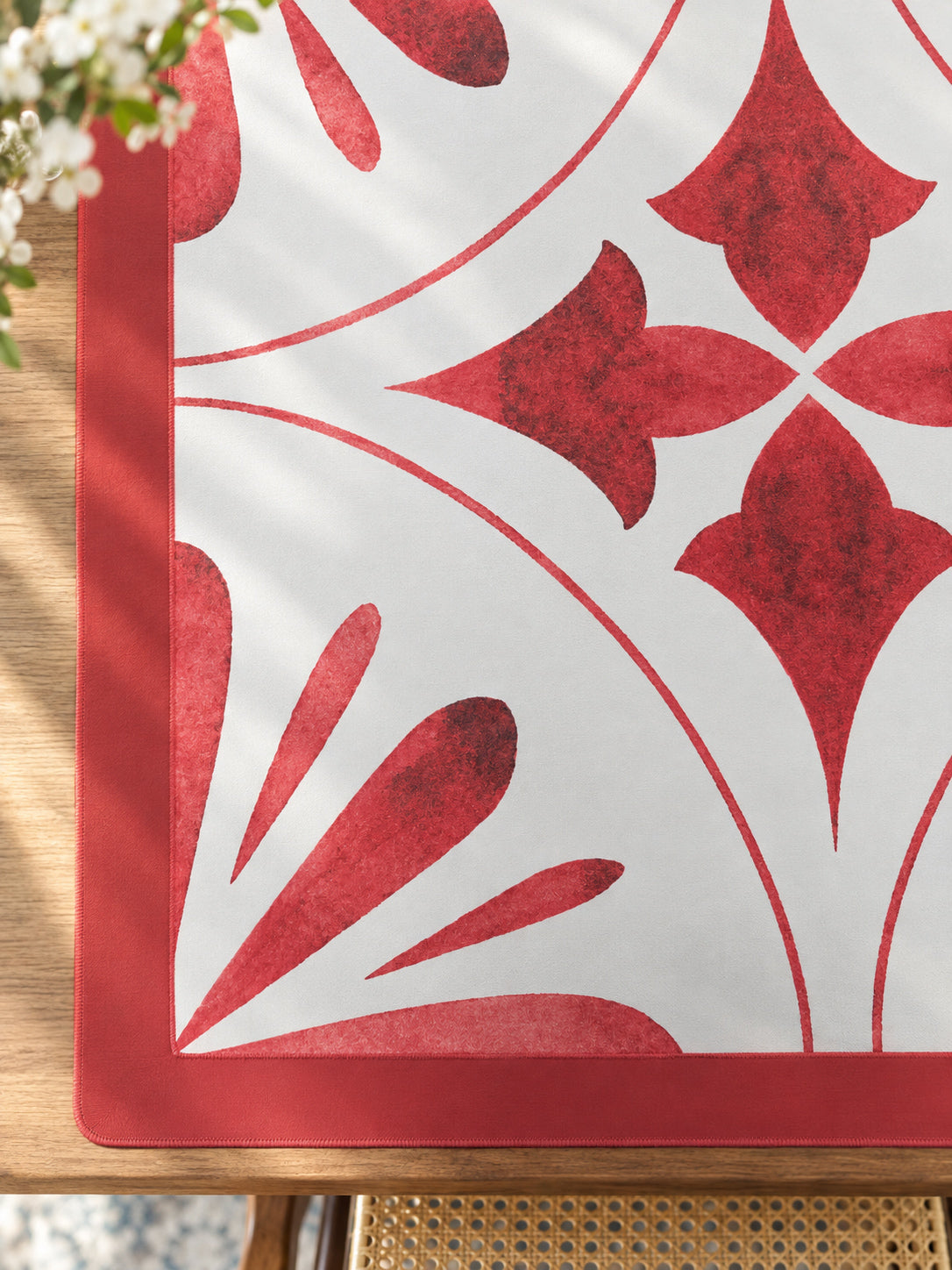 Mahjong by SI™ Point Taken Red Mahjong Mat