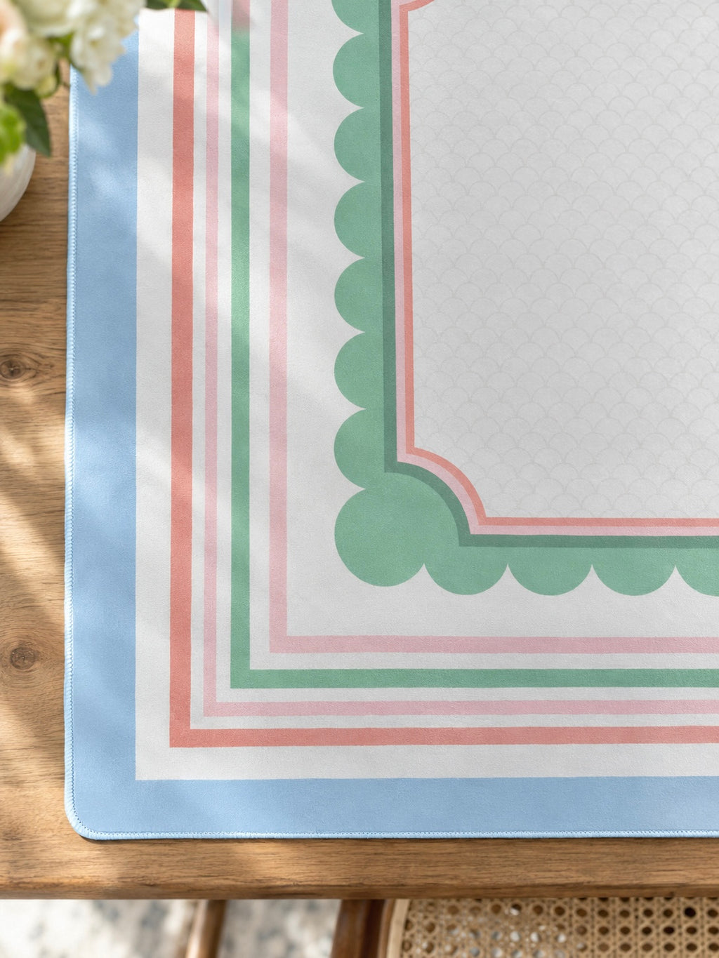 Mahjong by SI™ Seaside Sorbet Stripe Mahjong Mat