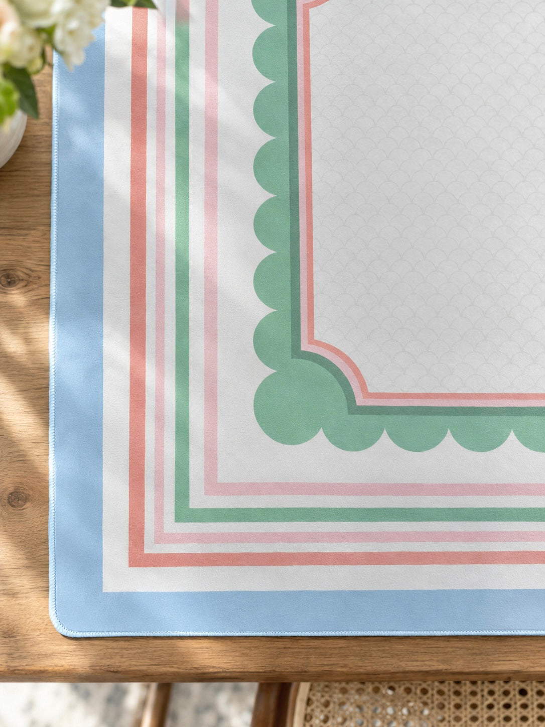 Mahjong by SI™ Seaside Sorbet Stripe Mahjong Mat