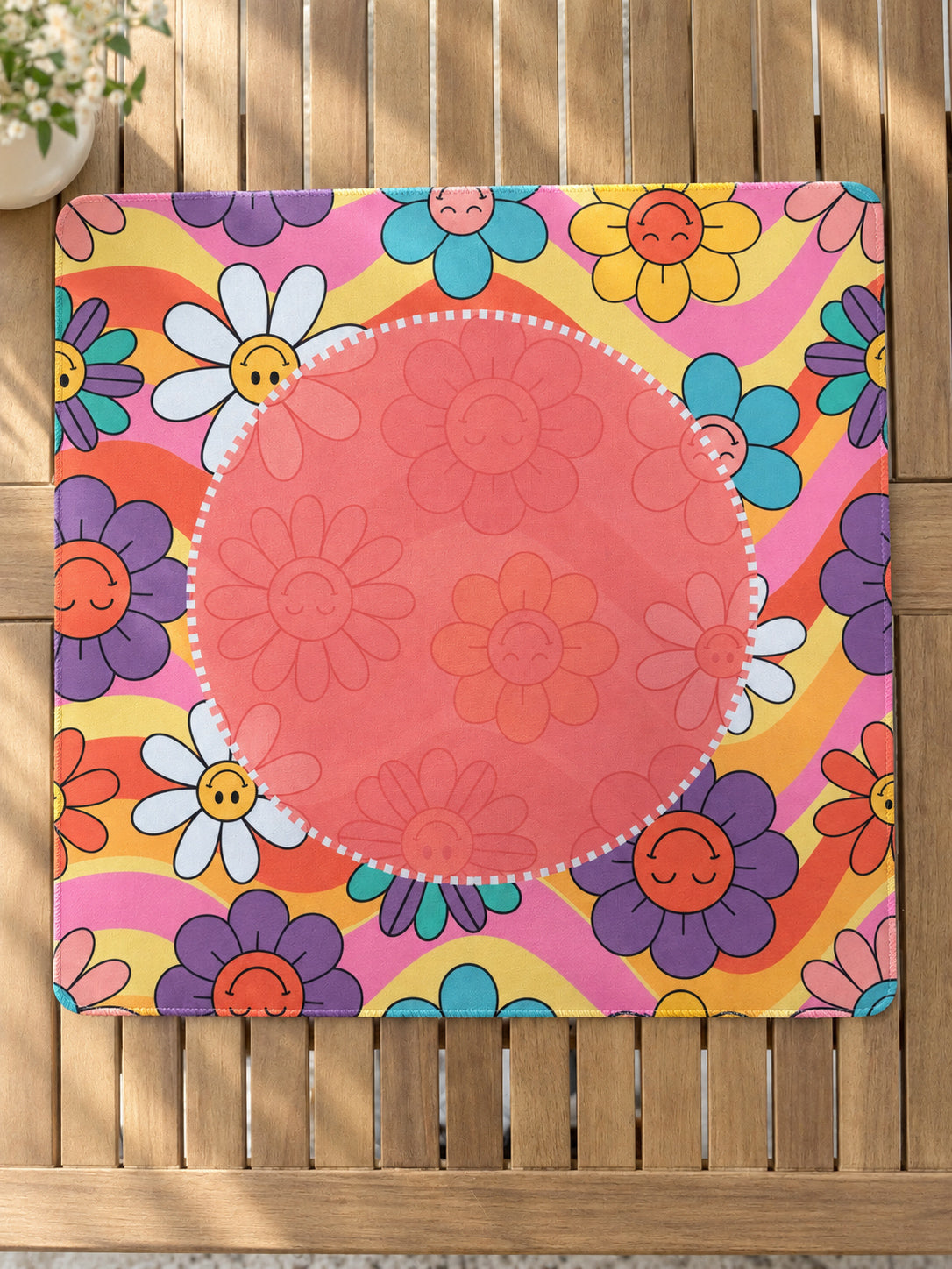 Mahjong by SI™ Groovy Kind of Bloom Mahjong Mat