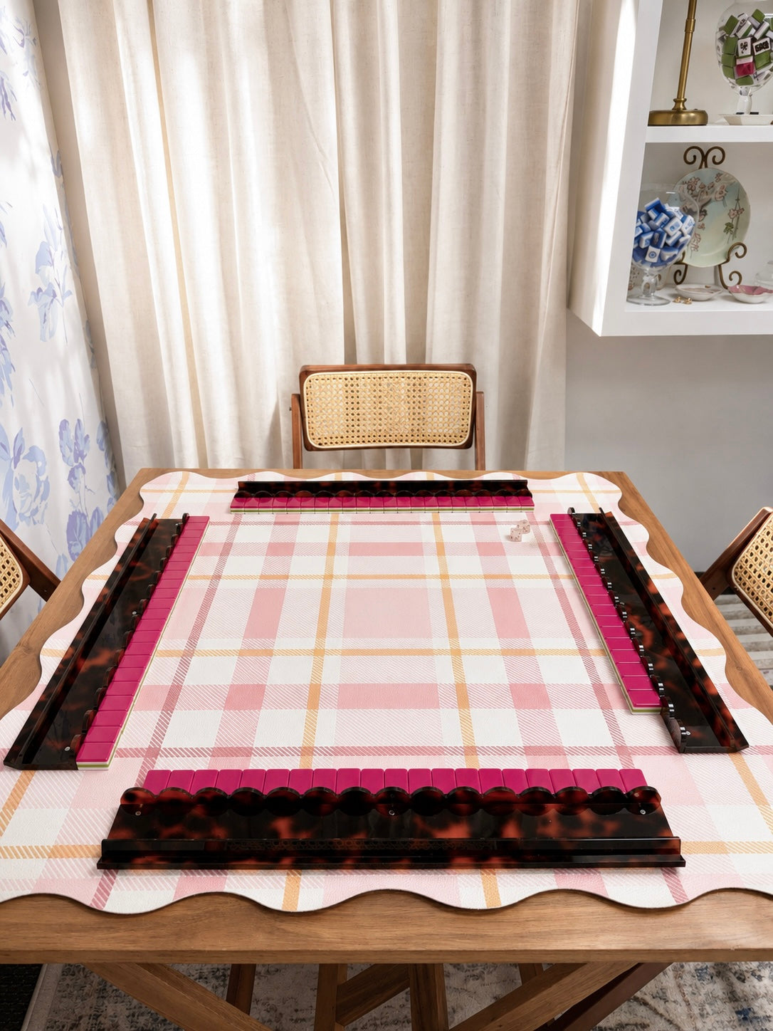 Blush Tartan Elegance