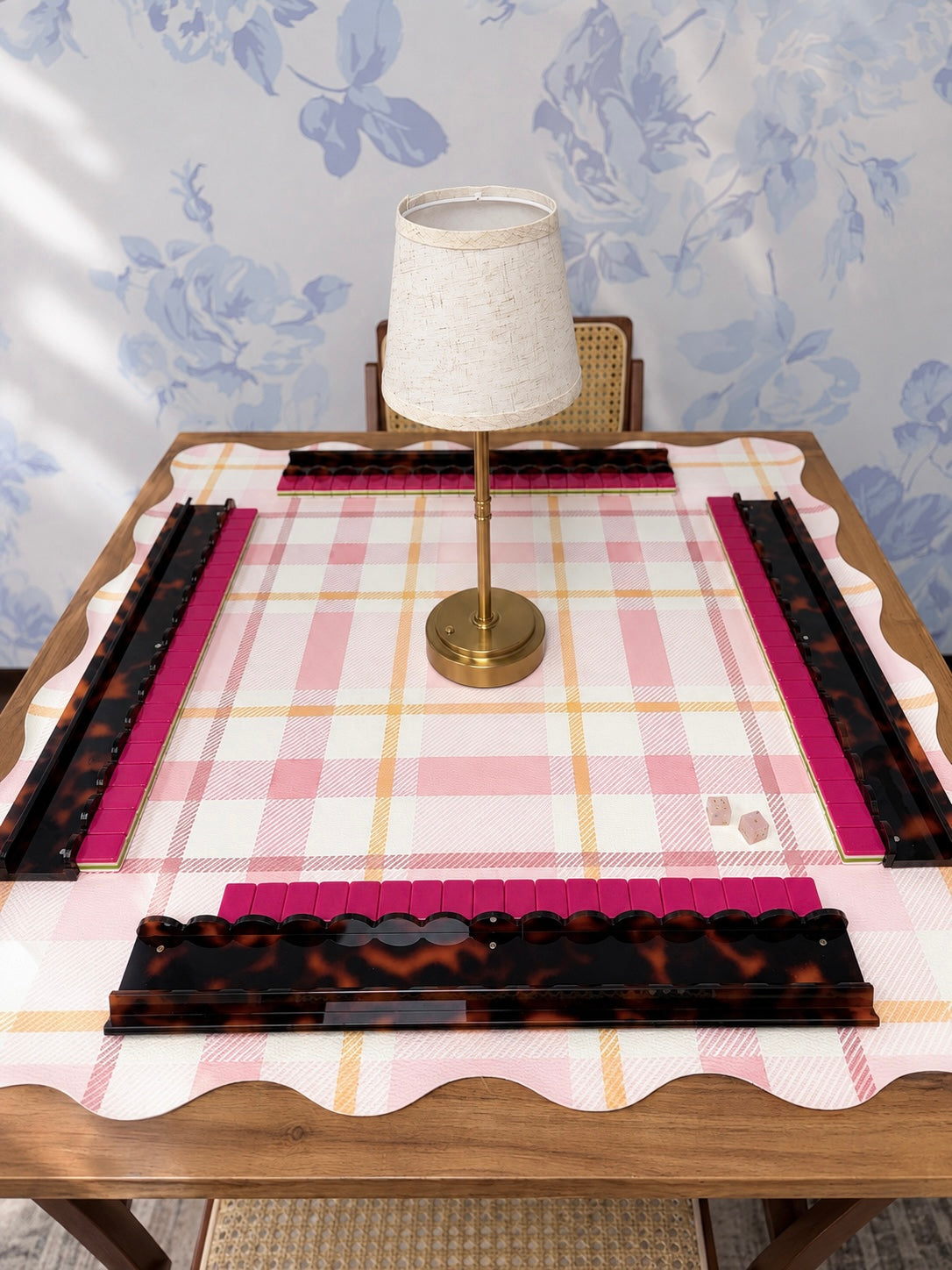 Blush Tartan Elegance