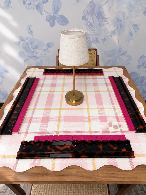 Blush Tartan Elegance