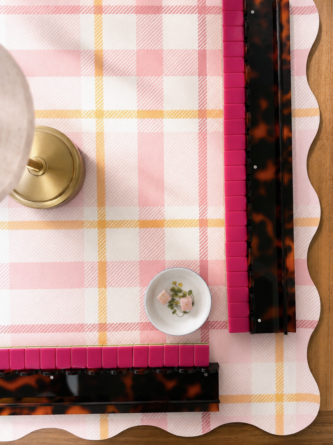 Blush Tartan Elegance