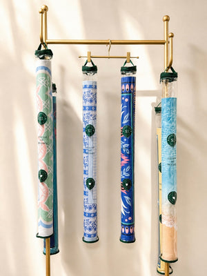 The Roll and Mahj Tote clear mahjong mat carrying bag