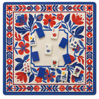 Mahjong by SI™ Red White and Bloom