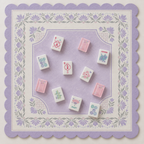 Violet Wreath Scallop Frame
