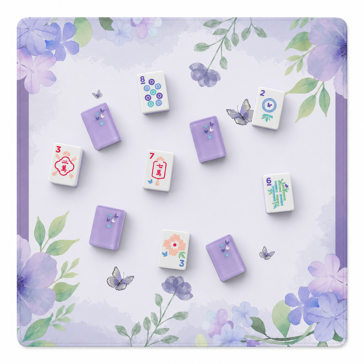 Mahjong by SI™ Flights Of Floral  | Purple