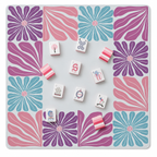 Mahjong by SI™ Garden Grid | Pink Mahjong Mat