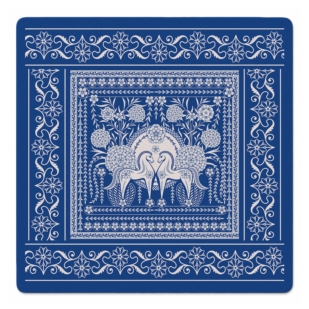 Brío Azul 33 inch Mahjong Mat mockup by Catalina Estrada | Mahjong by SI