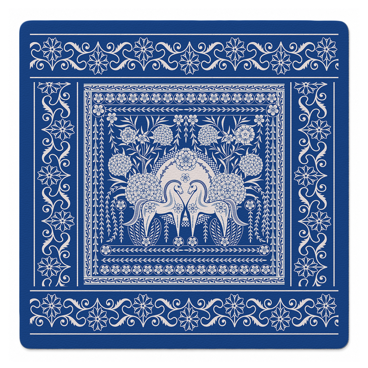 Brío Azul 33 inch Mahjong Mat mockup by Catalina Estrada | Mahjong by SI