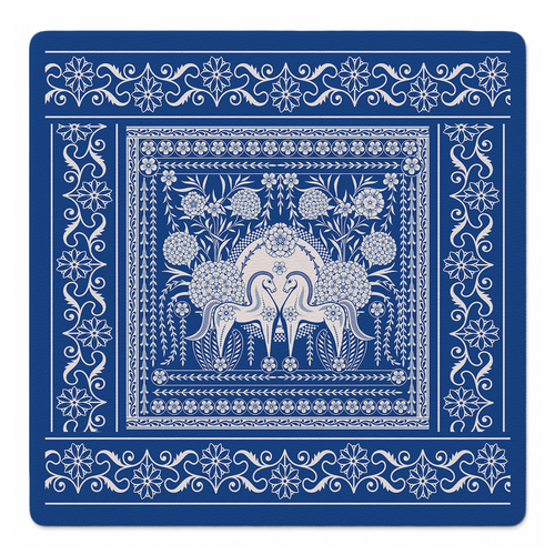 Brío Azul 33 inch Mahjong Mat mockup by Catalina Estrada | Mahjong by SI