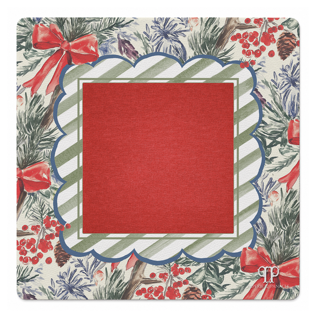 Holly Berry Lane Mahjong Mat