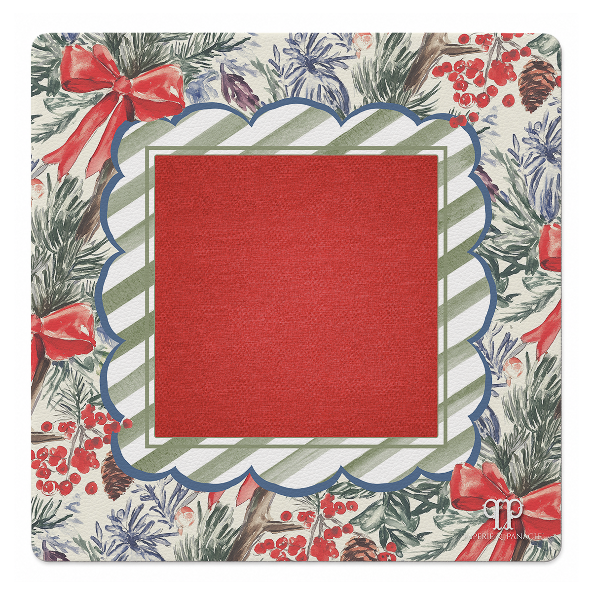 Holly Berry Lane Mahjong Mat