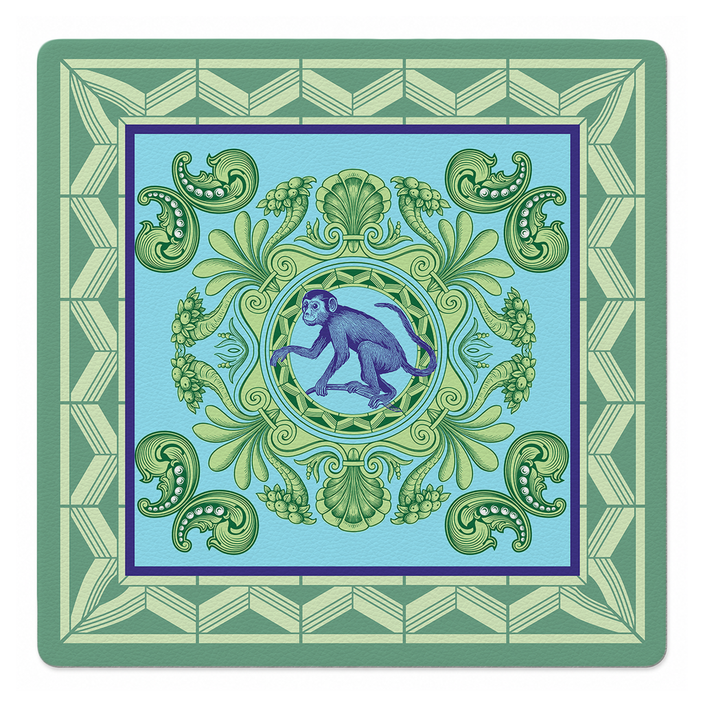 Majestad 33 inch Mahjong Mat mockup by Catalina Estrada | Mahjong by SI