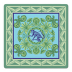 Majestad 33 inch Mahjong Mat mockup by Catalina Estrada | Mahjong by SI