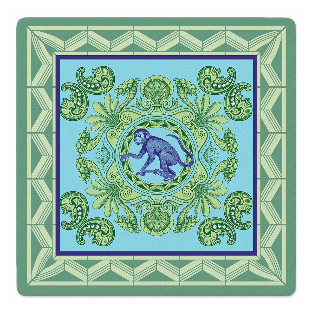 Majestad 33 inch Mahjong Mat mockup by Catalina Estrada | Mahjong by SI
