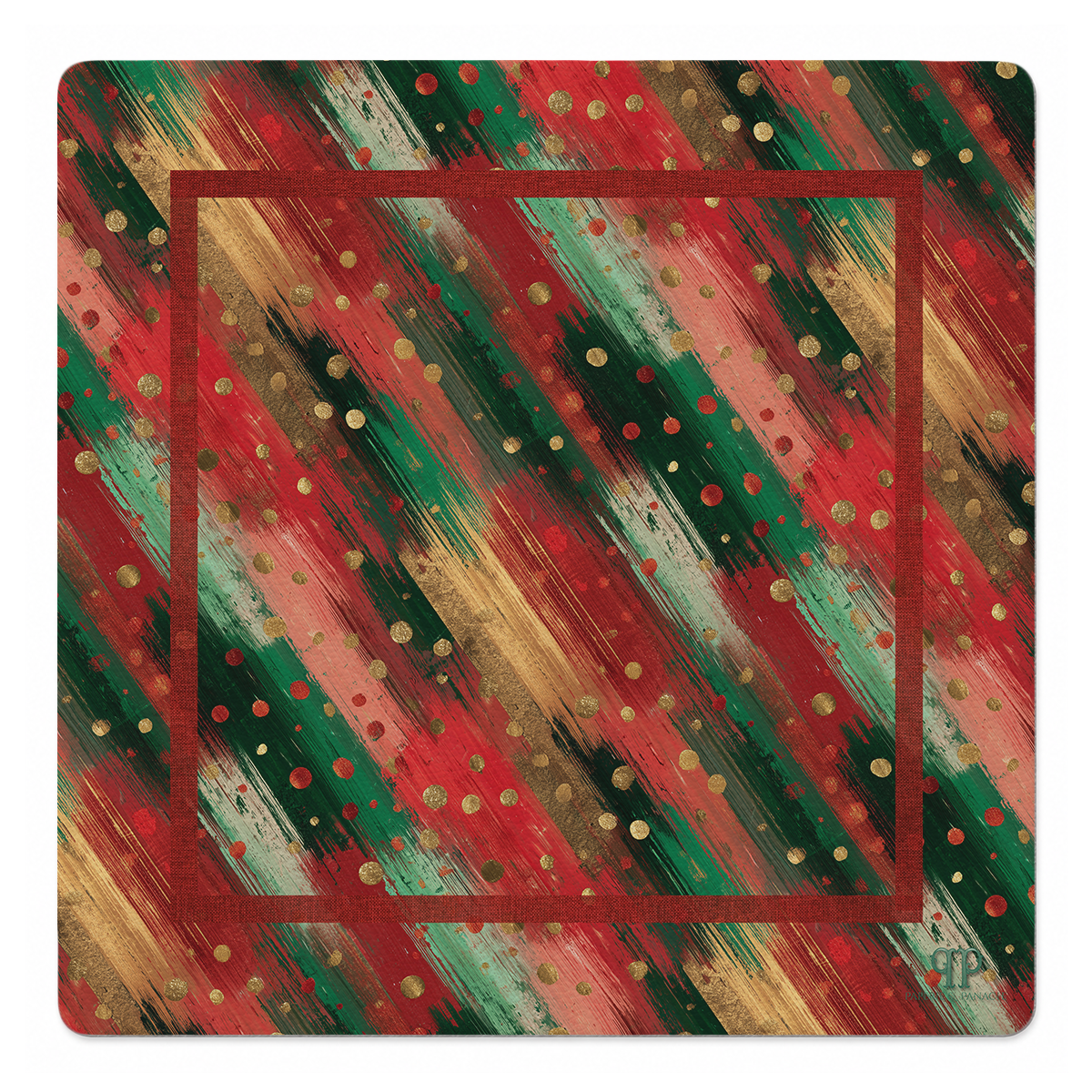 Gilded Noel Mahjong Mat