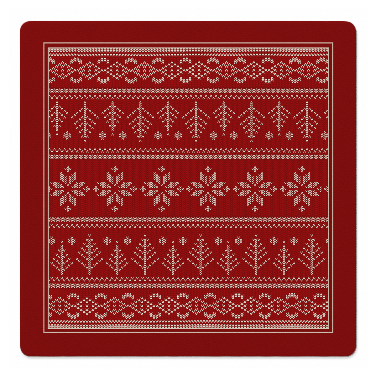 Mahjong by SI™ Fair Isle Be Home for Christmas Mahjong Mat