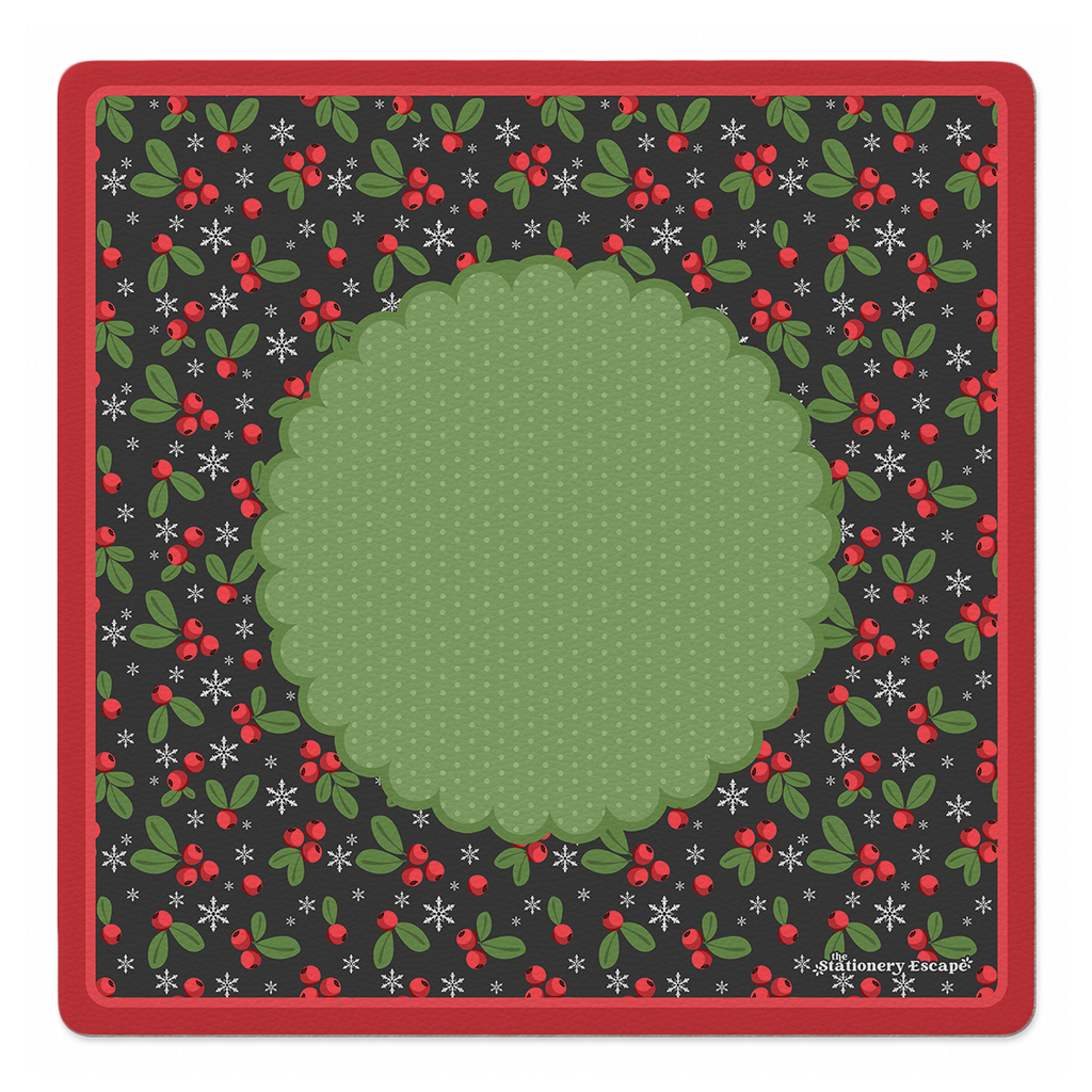 Winterberry Wonderland Mahjong Mat | The Stationery Escape x Mahjong by SI™
