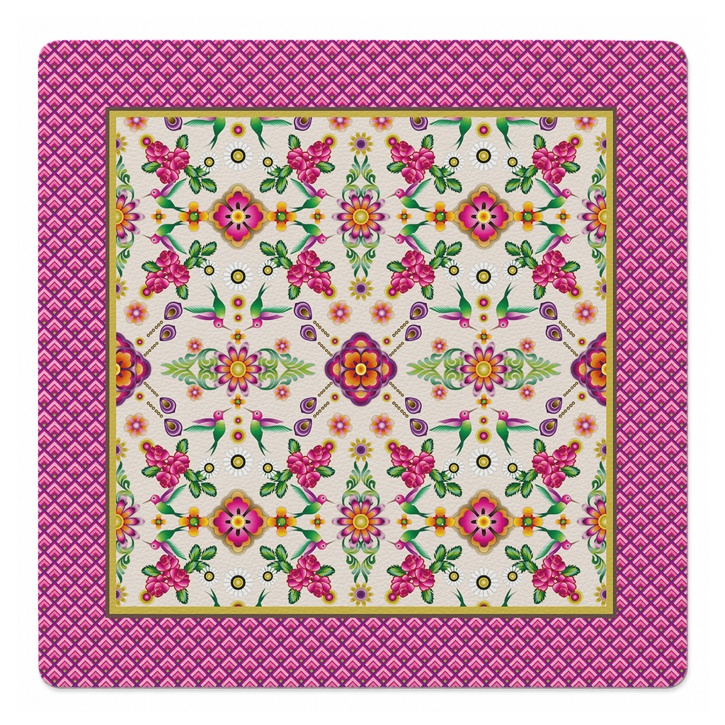 Ala Fucsia Mahjong Mat by Catalina Estrada | Mahjong by SI
