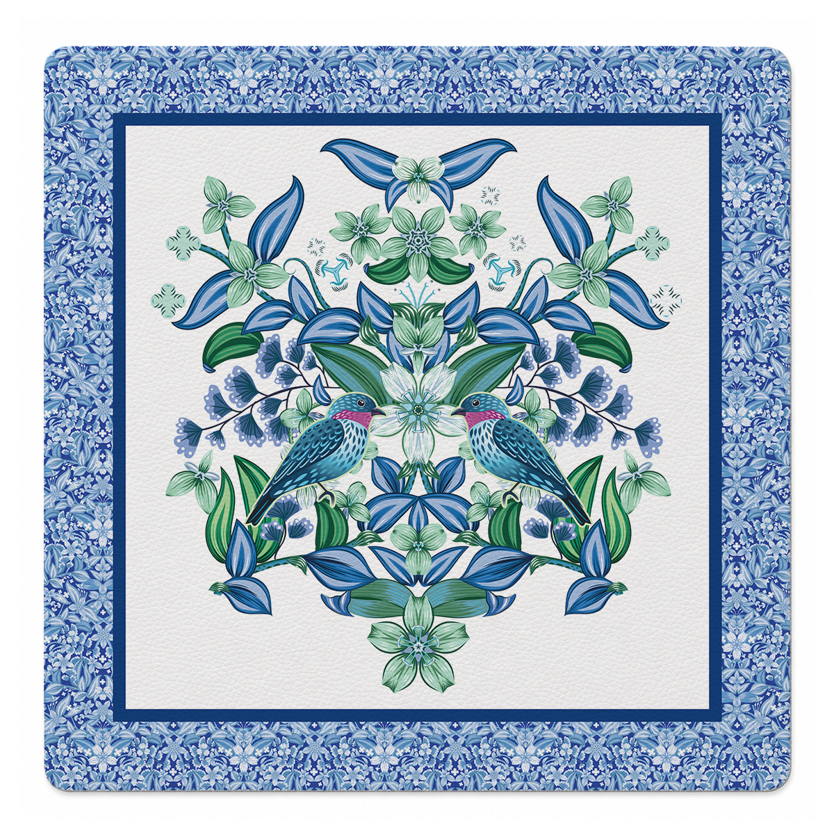 Dos Aves 33 inch Mahjong Mat mockup by Catalina Estrada | Mahjong by SI