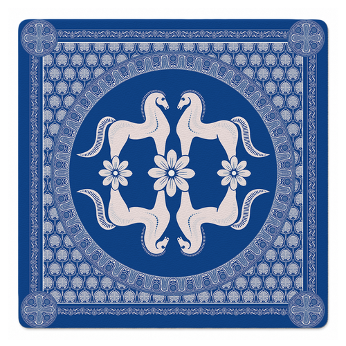 Brío Real Mahjong Mat by Catalina Estrada | Mahjong by SI