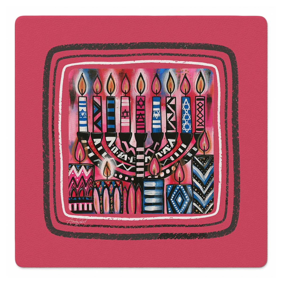 Eight Crazy Nights Mahjong Mat by Anna Sokol | Mahjong by SI