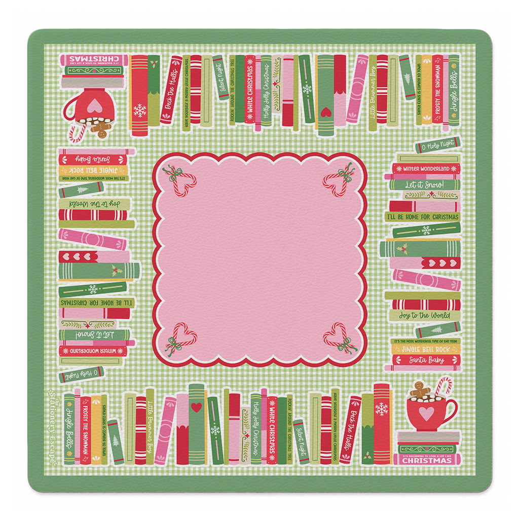 Cozy Christmas Library Mahjong Mat | The Stationery Escape x Mahjong by SI™