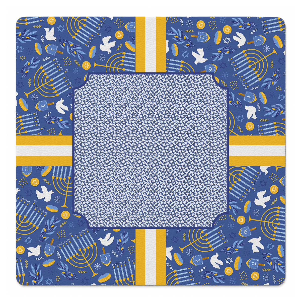 Dreidel & Dove Mahjong Mat by Jen Jones | Mahjong by SI