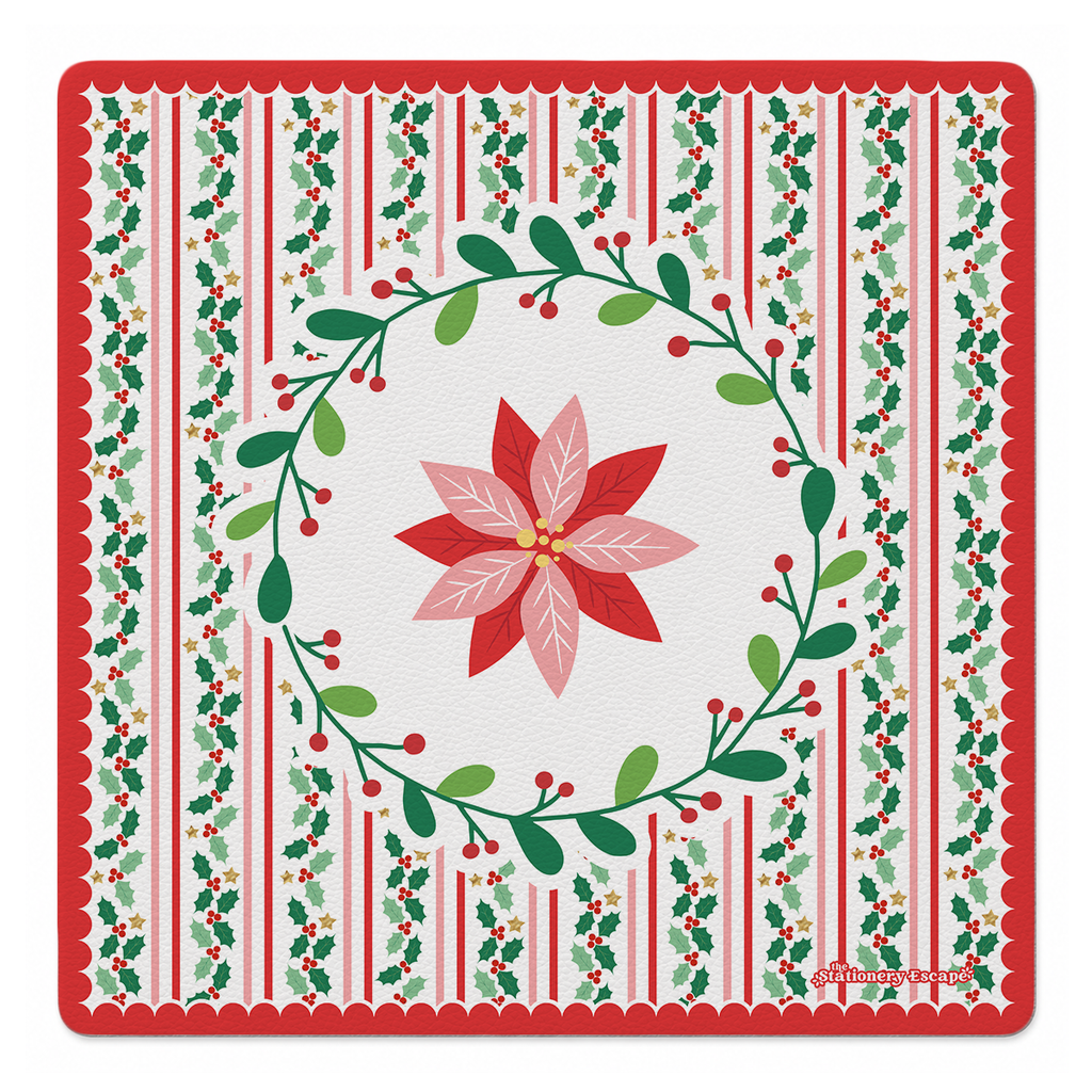Happy Holly Days Mahjong Mat | The Stationery Escape x Mahjong by SI™