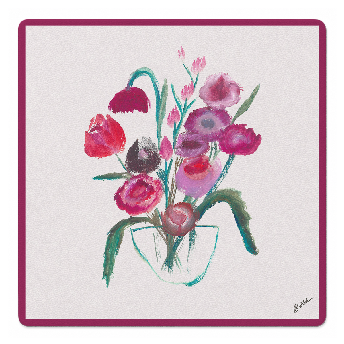 The Arrangement - Mauve Mahjong Mat | BWILD Studios x Mahjong by SI™