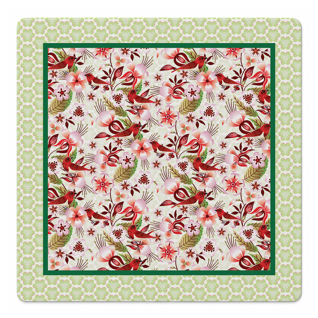 Carmesí 33 inch Mahjong Mat mockup by Catalina Estrada | Mahjong by SI