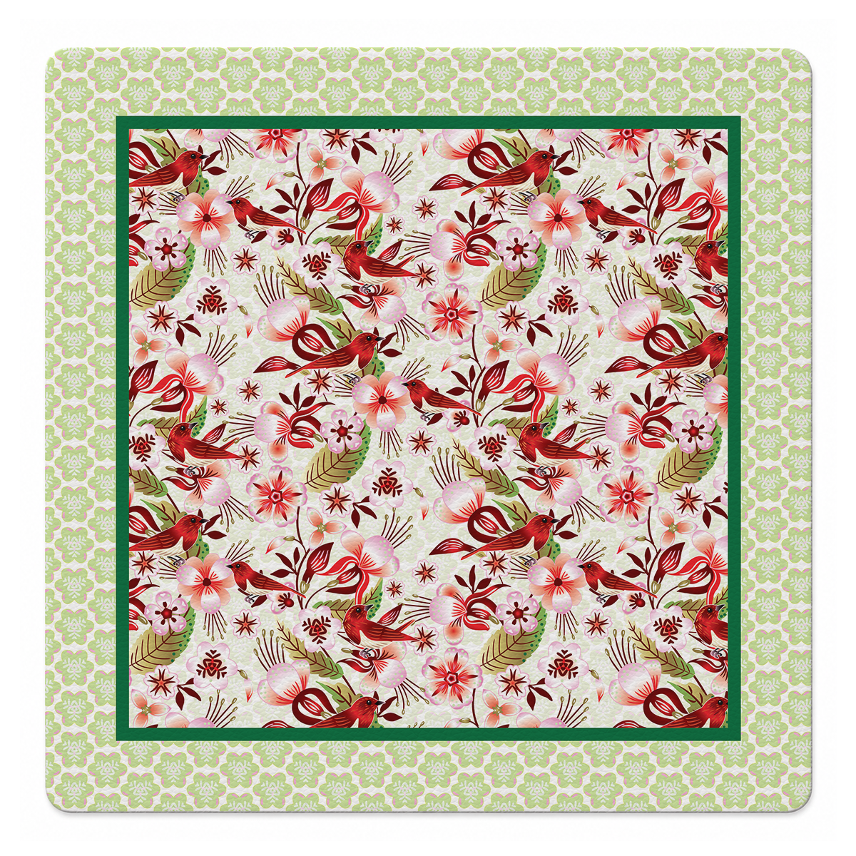 Carmesí 33 inch Mahjong Mat mockup by Catalina Estrada | Mahjong by SI