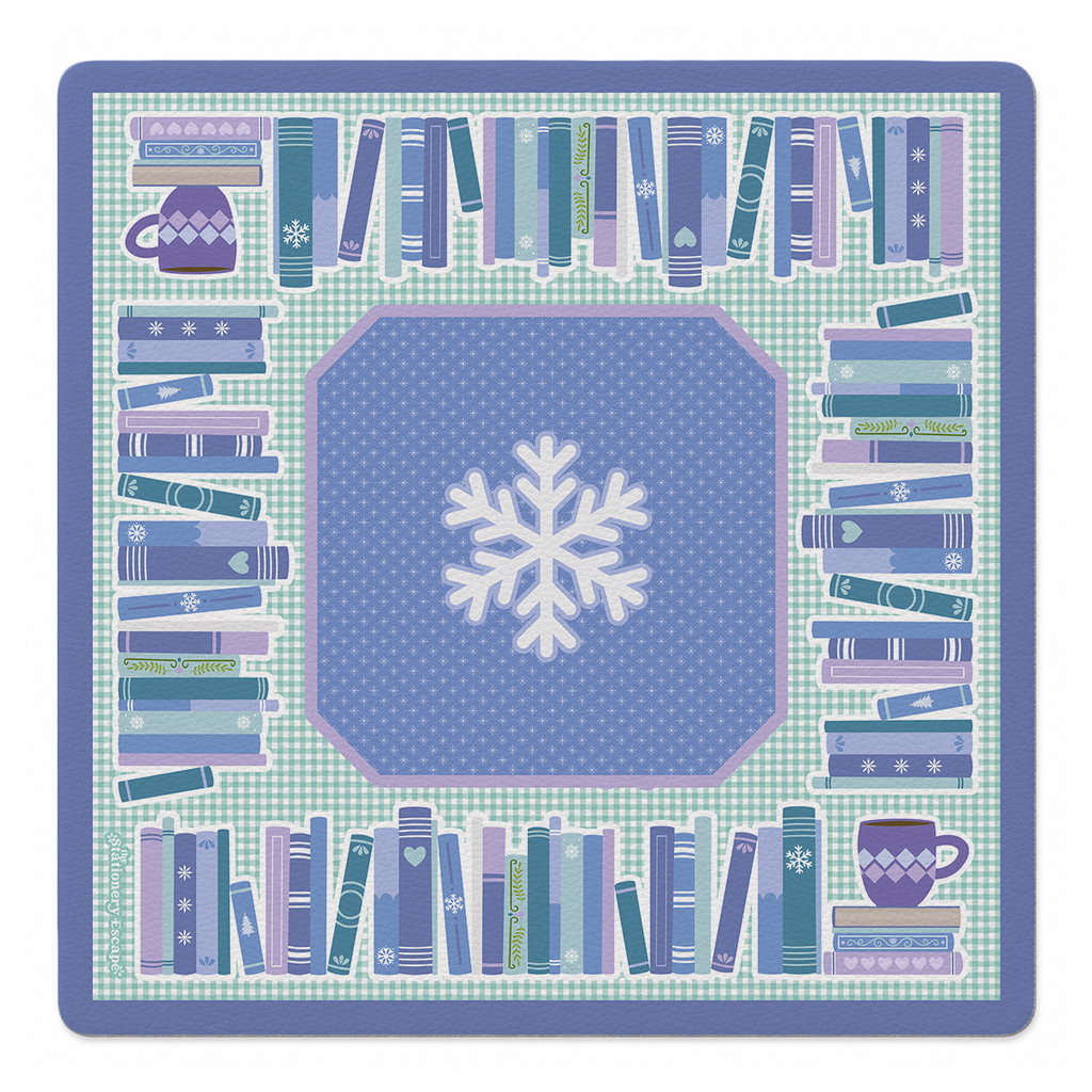 Cozy Winter Library Mahjong Mat | The Stationery Escape x Mahjong by SI™