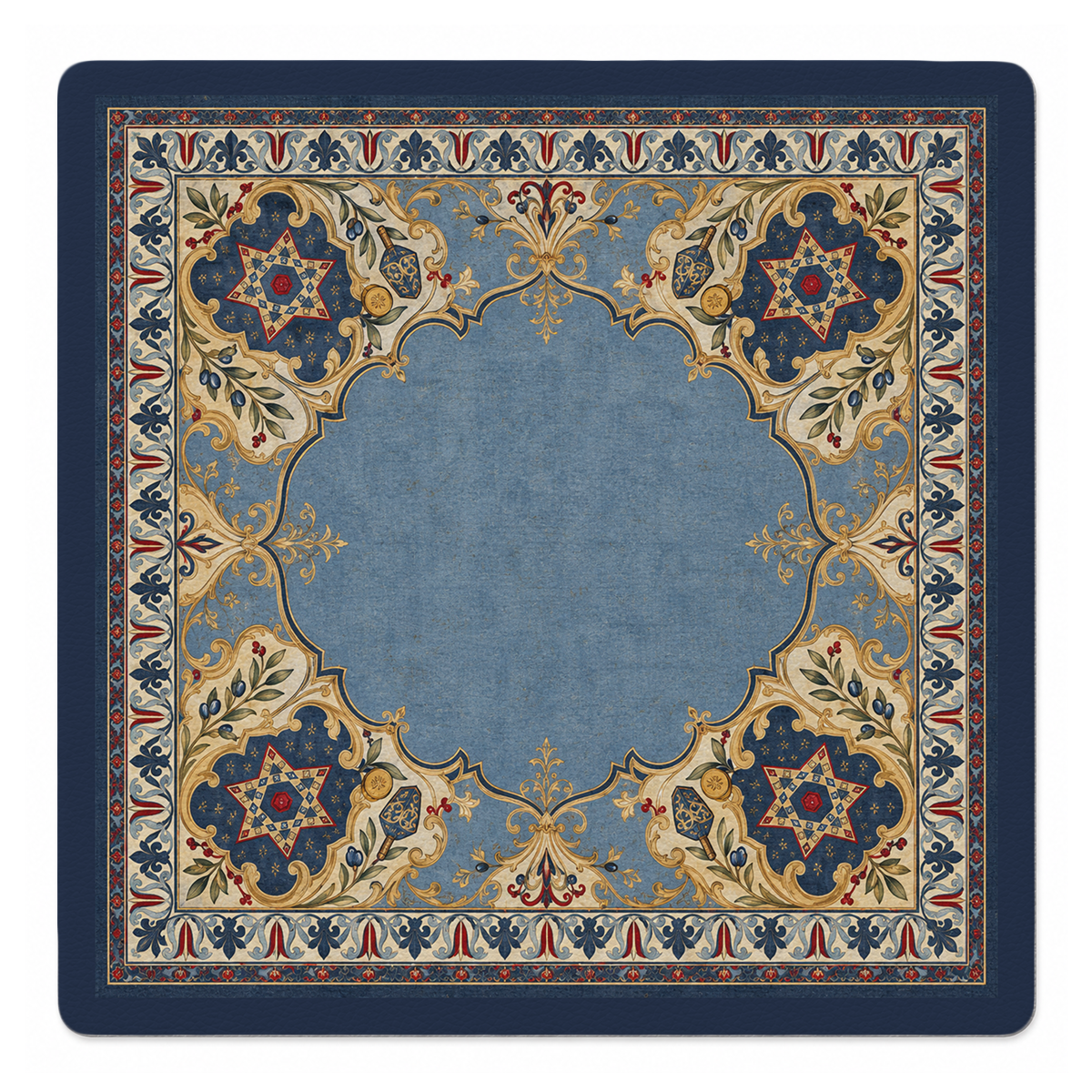 Mazel Tapestry Mahjong Mat by Jen Jones | Mahjong by SI