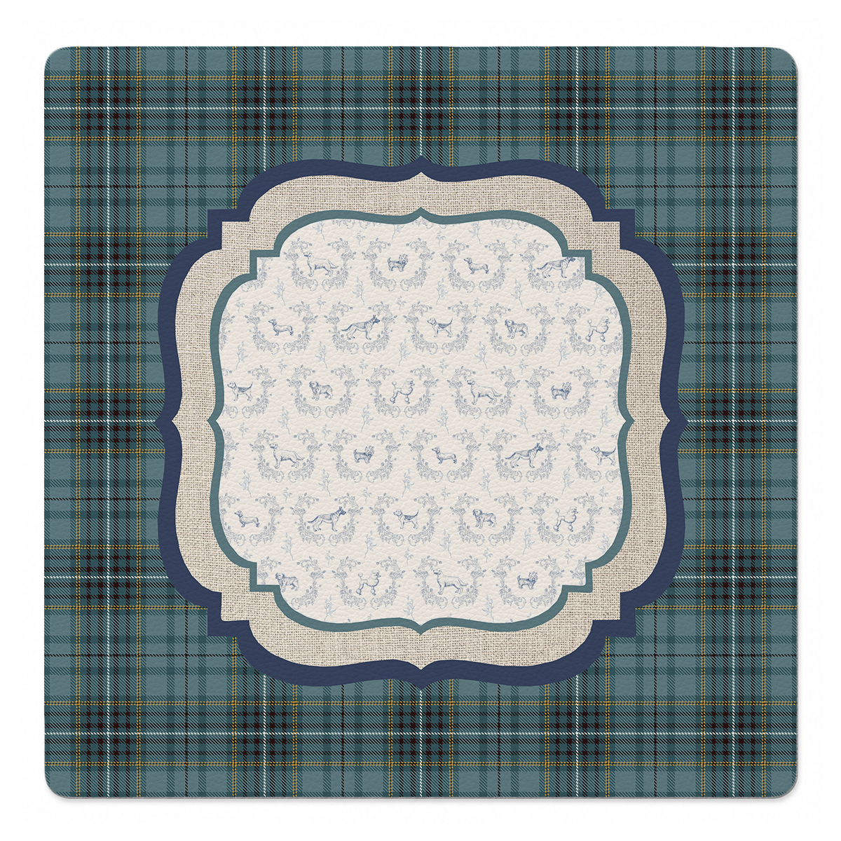 Mahjong by SI™ Tartan and Hound Mahjong Mat