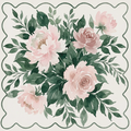 Peony Rose Garden  |  33"x 33" SI Signature™ faux leather