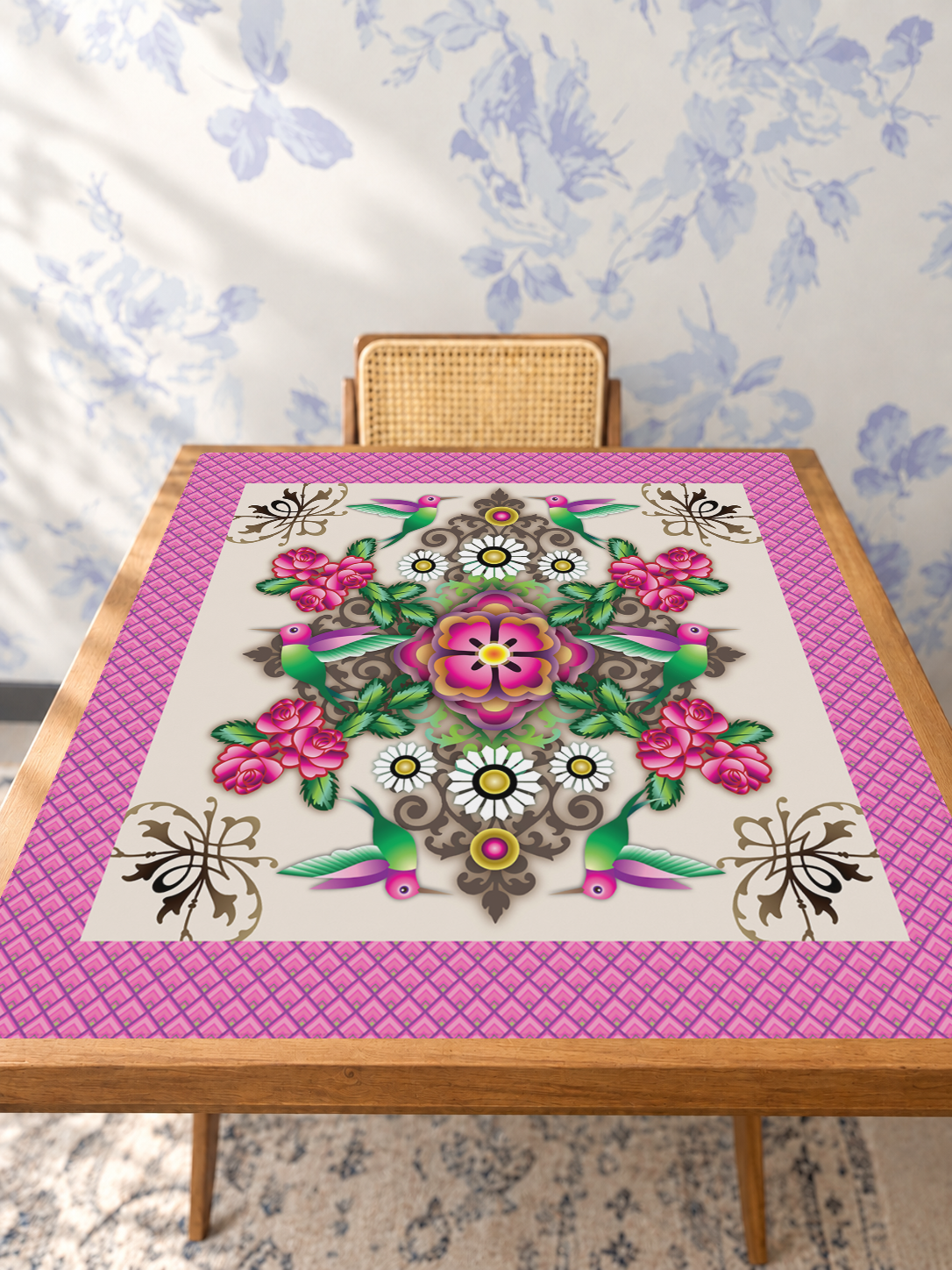 Ala Dorada mahjong mat — Studio Table Angle