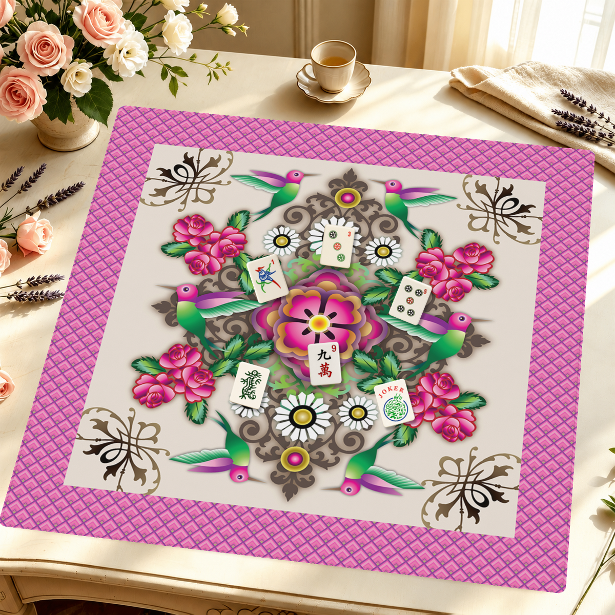 Ala Dorada mahjong mat — Styled Tile Table