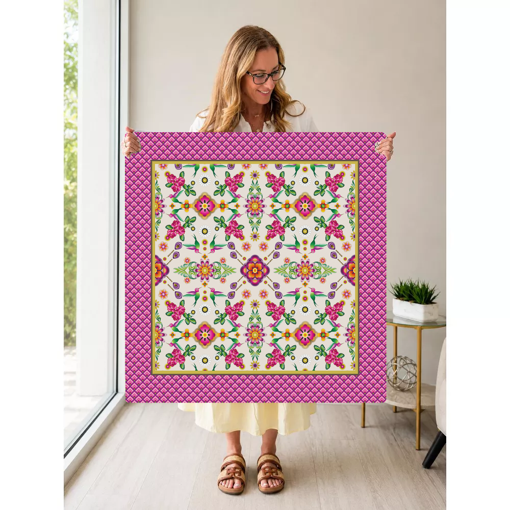 Ala Fucsia mahjong mat — Held Mat Portrait